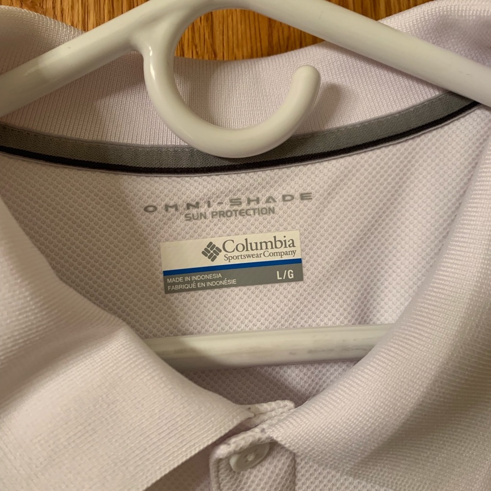 White Columbia Polo